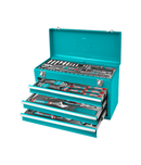 Caja de herramientas metálica con juego de herramientas (132 pzs)