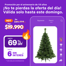 Árbol de Navidad Canadiense de Lujo con pata metálica 1,20mts