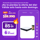 Colchón 2 plazas Cannon Compac extra firme 140cm x 190cm