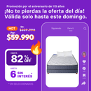 Sommier CL Estelar 140x190 Espuma + 2 Almohadas de Regalo