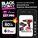 Taladro Percutor + 2 Baterias 20v Kommberg 13mm Maletin 2 Baterias, Cargador Y Accesorios Kb-tpb1020-2