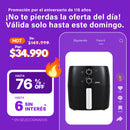 Freidora De Aire Atma Fr60mabp 1300 W 6.5 L Con Temporizador