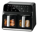 Freidora de Aire Novohome Digital 8Lts Doble Canastos 4+4 1700W NH-AF DUAL 100W