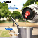 Termo Eléctrico Vitta 1 Litro 2 En 1 Mate Y Bombilla Color Acero