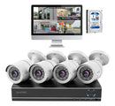 Kit Camaras Seguridad Gadnic Ip Dvr 8ch + Cámaras Ir + Disco 1tb